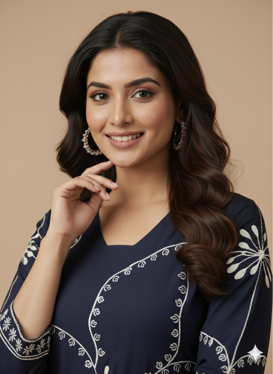 Pure Cotton Floral Print 2 - Piece Set